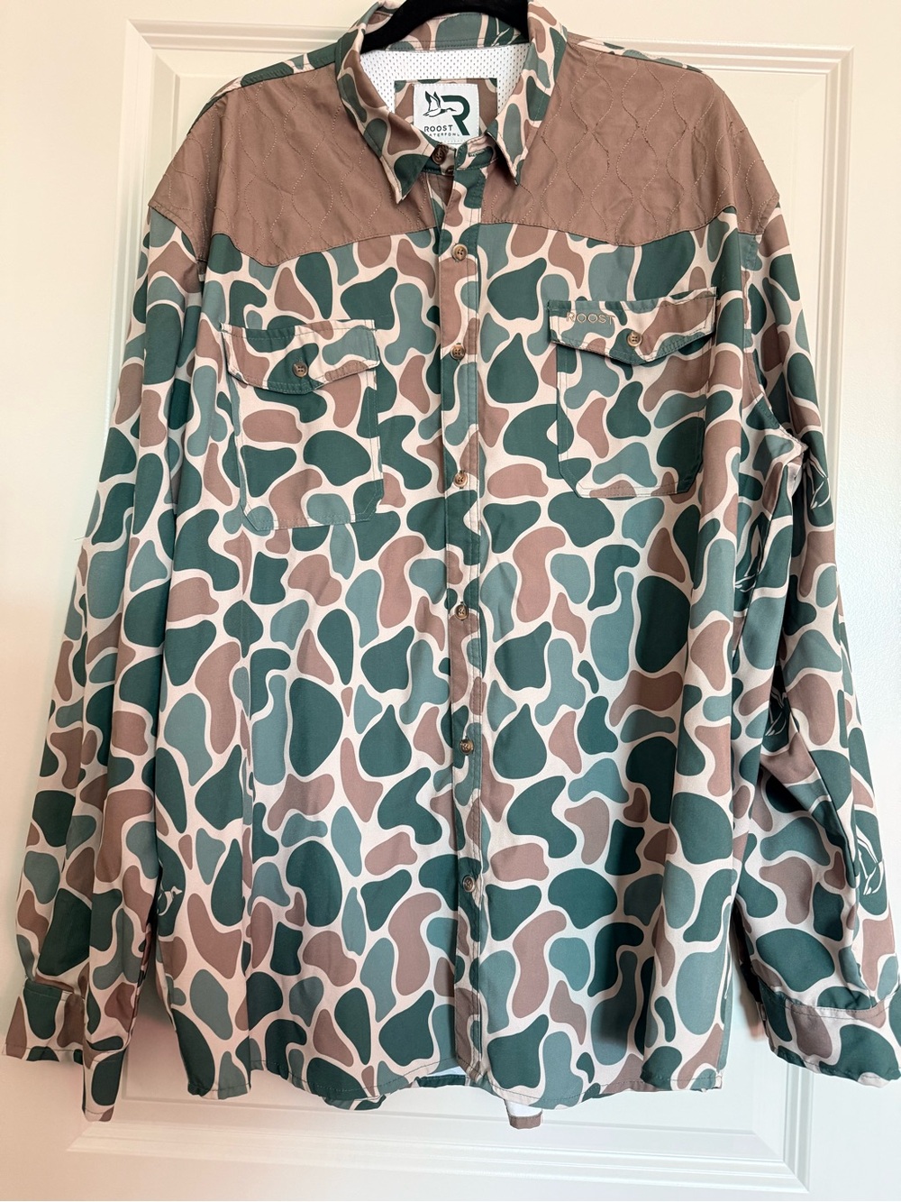 Camouflage Button Down Sport Shirt